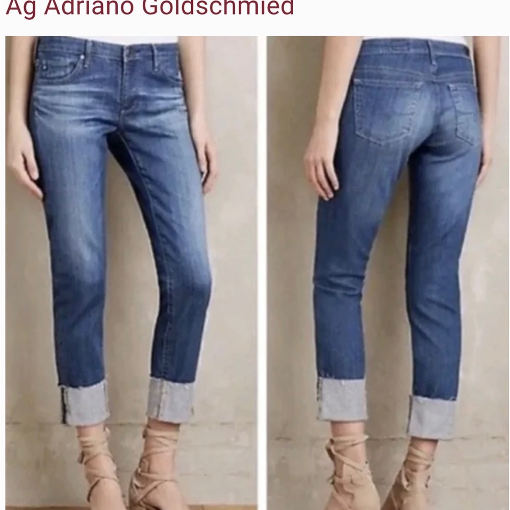 Size 25 AG Adriano Goldschmied Jeans- The Stevie Cuff Style